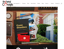Tablet Screenshot of mechanicalconceptsllc.com